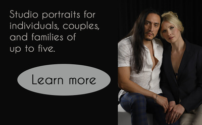 Studio Portraits for individuals, couples and families